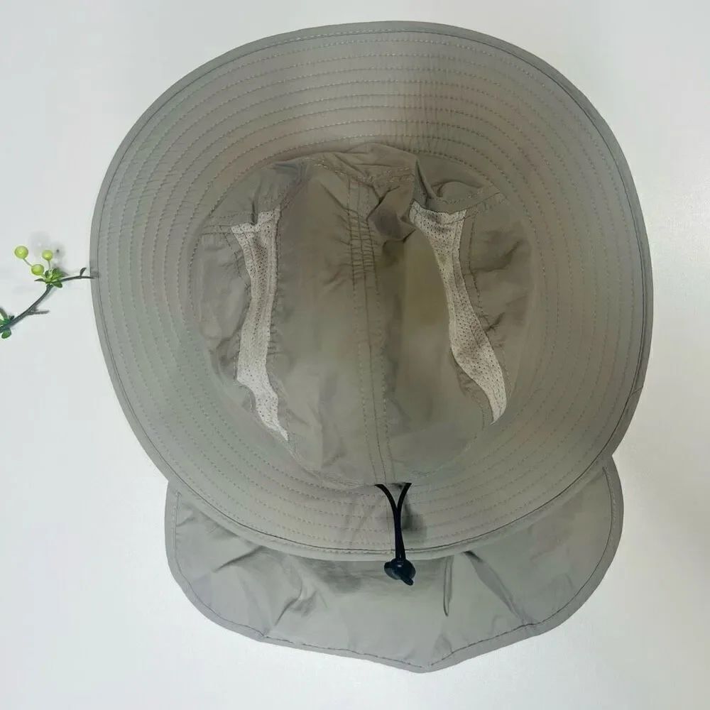 Home Prefer Polyester Safari Sunhat Flaps Gray